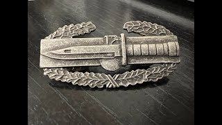 Combat Action Badge Awarded to Joe Soel