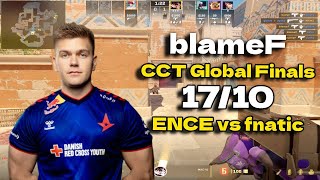 CS2 POV fnatic blameF (17/10) vs ENCE (Anubis) @ CCT Global Finals 2024