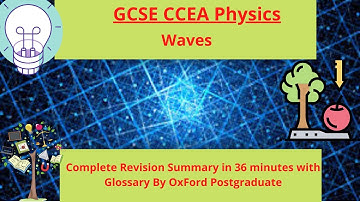 GCSE CCSE Physics  Waves Complete Revision Summary in just 36 minutes only