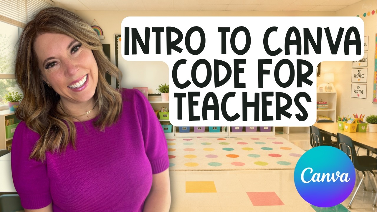 ⁣Introduction to Canva Code in the Classroom for Teachers and Educators | Interactive Learning Games