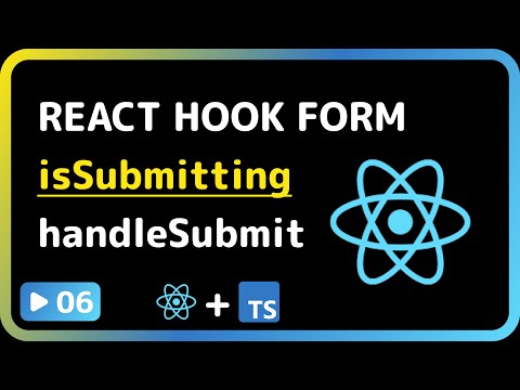Curso avançado de React: #06 - Submit do formulário com react hook form - Estado de isSubmitting