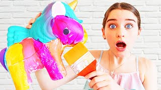 CUSTOMISING SQUISHY UNICORNS Challenge By The Norris Nuts