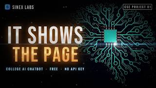Full Build an AI Chatbot on Your College Data 🔥 | RAG Final Year Project (Free) Update