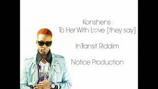 Konshens to her with love lyrics