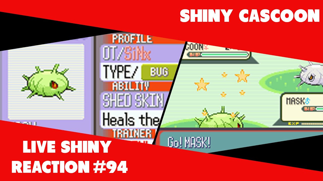 [ISHC 2020 #1] Shiny Cascoon & a Mask | 750 REs | Live Shiny Reaction #94