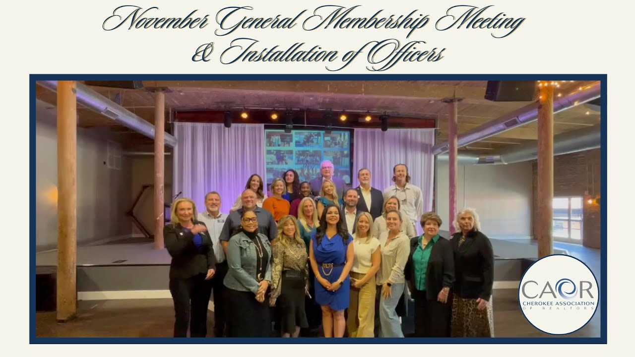 November General Membership Meeting and Installation of 2025 Officers & Directors