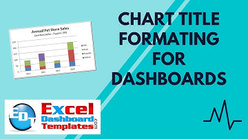 Chart Title Formating for Excel Dashboards