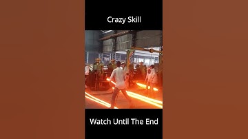 Crazy Skill | Hot Rolling Mill #shorts