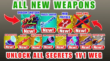 How to UNLOCK EVERY SECRET in 1v1 With Every Gun!