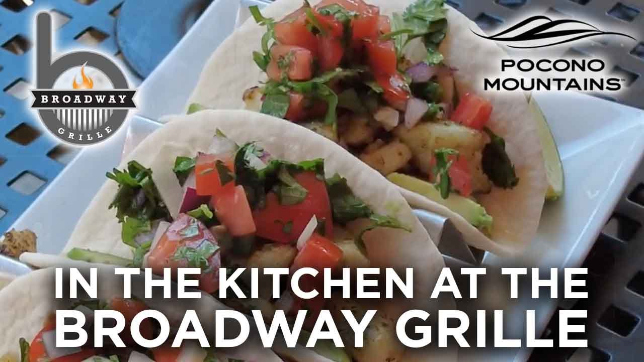 In the Kitchen at Broadway Grille & Pub Chilean Sea Bass Tacos YouTube
