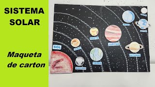 Como Hacer una Maqueta del Sistema Solar de Cartón