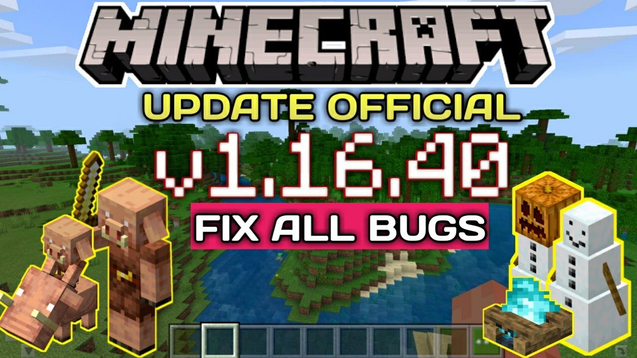 UPDATE! MCPE 1.16.40 OFFICIAL | XBOX LIVE - FIX ALL BUGS - YouTube