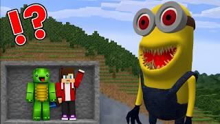 CreeperEXE vs JJ and Mikey mountain bunker! – Maizen