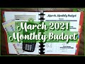 MARCH MONTHLY BUDGET WITH ME: BiWeekly Paycheck Estimated Income, Expenses & Savings (March 2021)