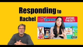 Responding to Rachel Fusaro, her feelings about Science Diet