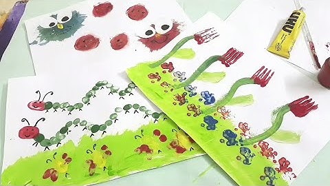 10 Easy Painting Ideas for Kids | Amazing Painting Hacks using Everyday Objects