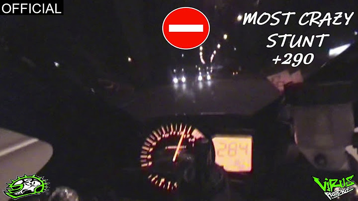 CRAZY STUNT AGAINST THE DIRECTION AT 280KMH