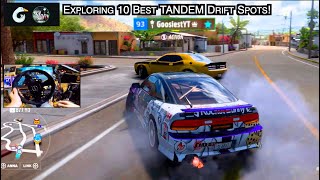 Exploring 10 BEST Tandem Drift SPOTS In Forza Horizon 5 w/GOOSIEST!!