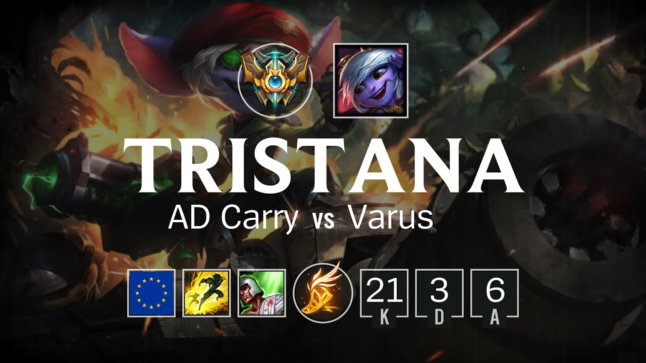Tristana AD Carry vs Varus - EUW Challenger Patch 8.3