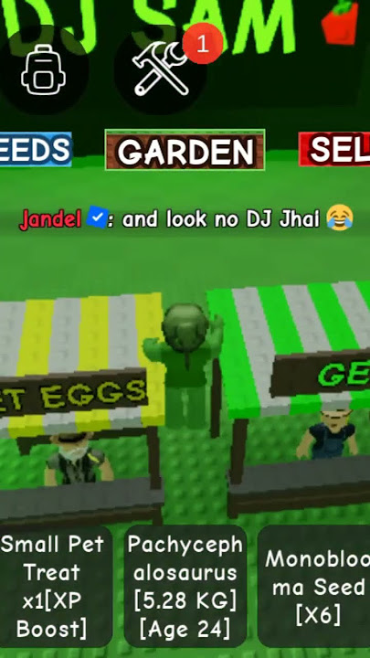 The OG DJ SAM IS BACK 😈#roblox #jandel #growagardenroblox