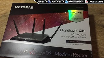 Just Unboxing Netgear Nighthawk X4S AC2600 WiFi Modem Router