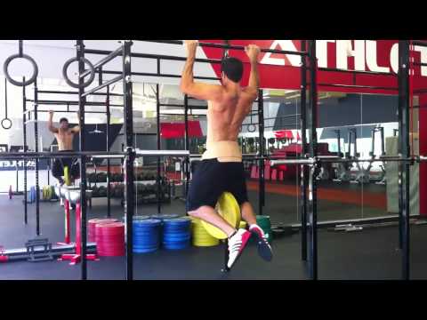 Slow eccentric weighted pullups
