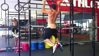 Slow eccentric weighted pullups