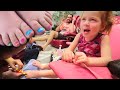 FAMILY gets a PRINCESS MAKEOVER!! Adley controls our day with surprise Pedicures! (my first time)