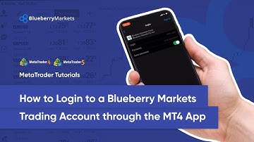 How To Login To Blueberry Markets Trading Account Through The MT4 App
