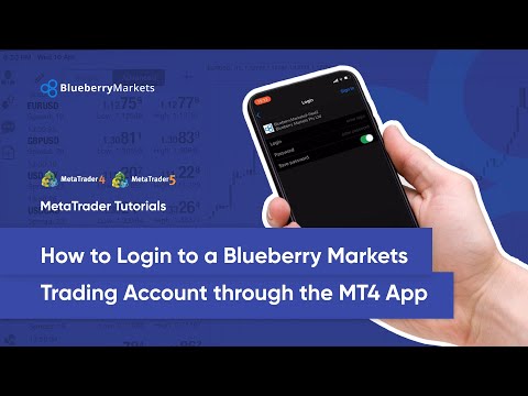How To Login To Blueberry Markets Trading Account Through The MT4 App