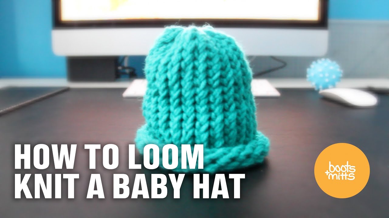 How to Loom Knit a Baby Hat (Easy and Fast!) - YouTube