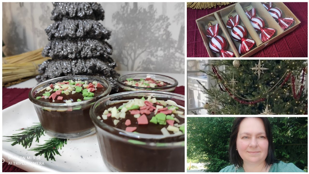 🇺🇦🌲 vlogmas 4:25 /адвент / смачний десерт з хурми /що в'яжу #подарунки_своїми_руками #knitting  