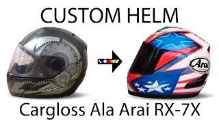 Custom Cargloss Arai Rx7x Nicky Hayden 69