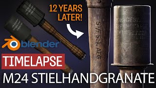 Remaking a M24 Stielhandgranate 12+ years later! - Timelapse