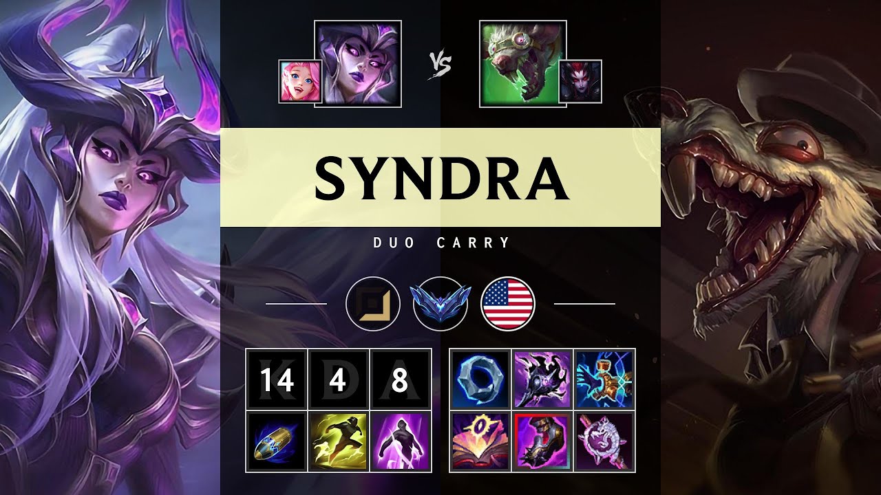 Syndra Carry vs Twitch - NA Diamond Patch 25.21