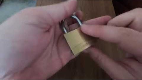 Picking into a master lock 140 in under 30 seconds!