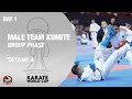 KARATE WORLD CUP Day 1 Male Team Kumite Group Phase Tatami 4 WORLD KARATE FEDERATION 
