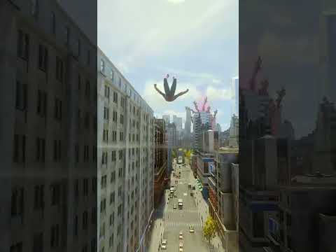 Rooftop Freefall to Web Rappel 🕸️ | Marvel's Spider-Man 2 #Shorts