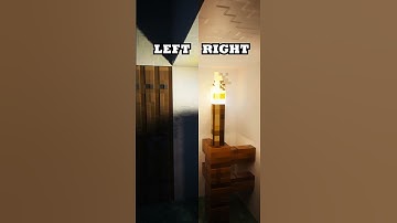 Choose Your Shader: Left or Right #minecraft #rtx