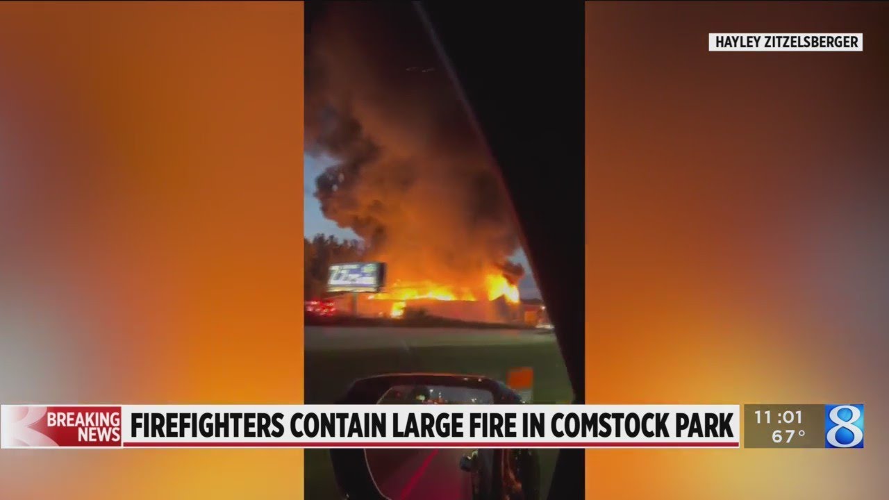 Firefighters contain large fire in Comstock Park YouTube