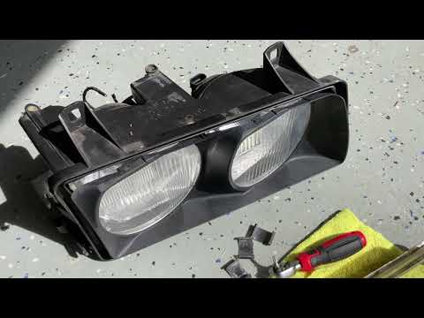 French Car Yellow Headlights