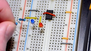 555 timer light dependent resistor LDR voltage divider high low LED beginner learning electronics