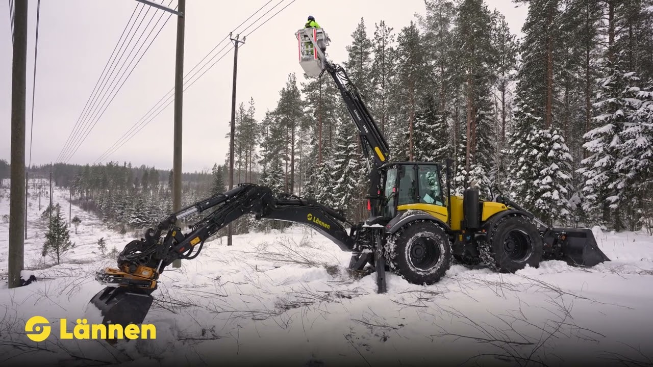 Lännen 8700M - Multifunktionell maskin för elnätskonstruktion och underhåll