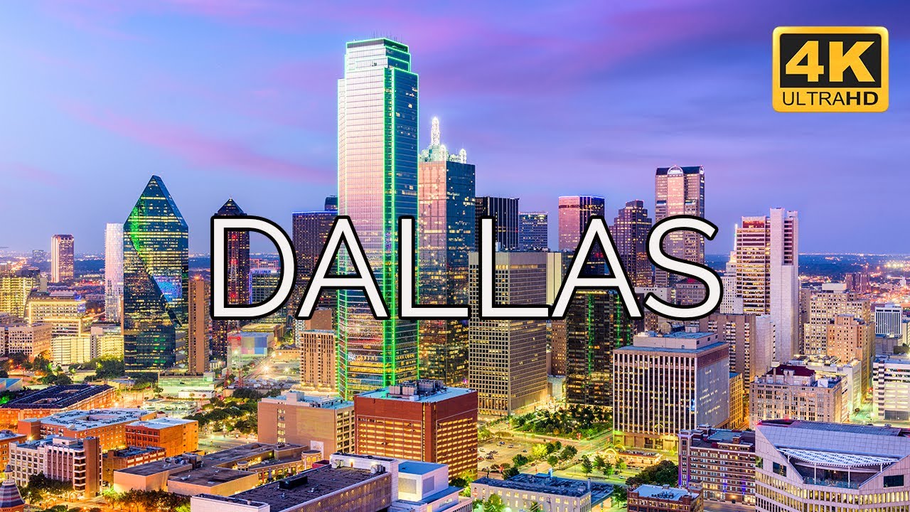 Dallas, Texas  4K drone video 