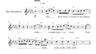 Alto Saxophone - Take A Bow - Rihanna Sheet Music, Chords, and Vocals