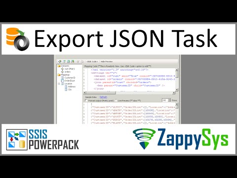 SSIS JSON Export Task - Generate JSON file from SQL Server, MySQL or Oracle Tables