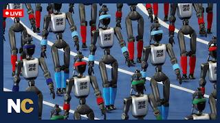 LIVE: Humanoid Robots Tackle Obstacle Race And Gymnastics In Beijing | News Central | AI1F