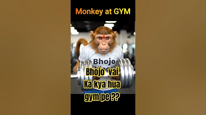 Monkey at Gym 🏋️💪 #funny #ytshorts #shorts #gymlover #comedy