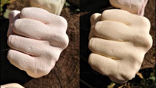 Creating a Resin copy of a Plaster lifecast - Silicone Layering Method