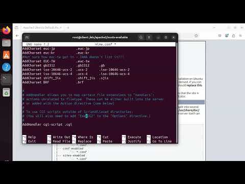 Configuring Apache2 to use CGI on Ubuntu Linux